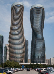 Twin towers of Absolute World condominium, Mississauga