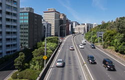 Wellington urban motorway, 1978